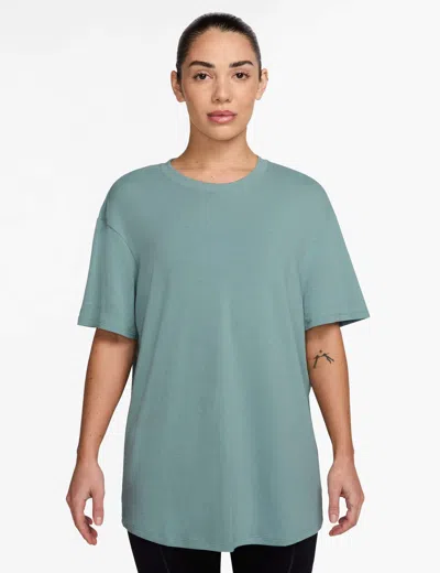 Nike Women's One Relaxed Dri-fit Short-sleeve Top In Blue