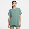 Nike Plus Size One Relaxed Dri-fit Shorts-sleeve Top In Green