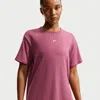 Nike Women's One Relaxed Dri-fit Short-sleeve Top In Red