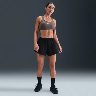 Nike Women's One Repel Mid-rise 3" Brief-lined Shorts In Black
