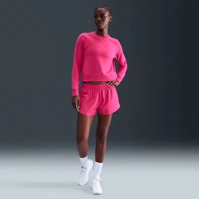Nike Women's One Repel Mid-rise 3" Brief-lined Shorts In Pink
