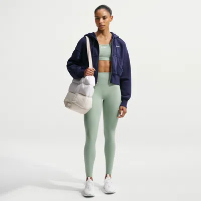 Nike Women's One Seamless Front High-waisted Full-length Leggings In Green