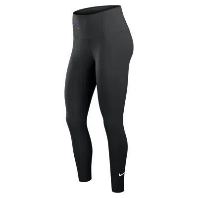 Nike Women's One (tcu Horned Frogs) Dri-fit High-rise Leggings In Black