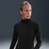 Nike Women's One Therma-fit 1/2-zip Mid Layer In Black