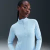 Nike Women's One Therma-fit 1/2-zip Mid Layer In Blue