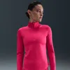 Nike Women's One Therma-fit 1/2-zip Mid Layer In Pink