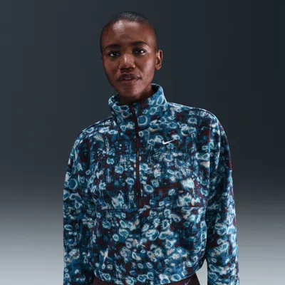 Nike One Thermo-fit Half-zip Top Polar Anthracite In Blue