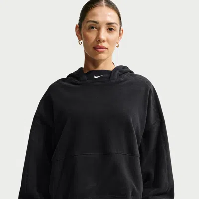 Nike Womens Therma-fit One Polar Fleece Pullover In Black