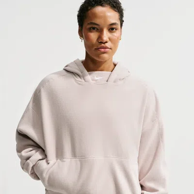 Nike Womens Therma-fit One Polar Fleece Pullover In Neutral