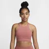 Nike Women's One Twist Light-support Lightly Lined High-neck Sports Bra In Pink