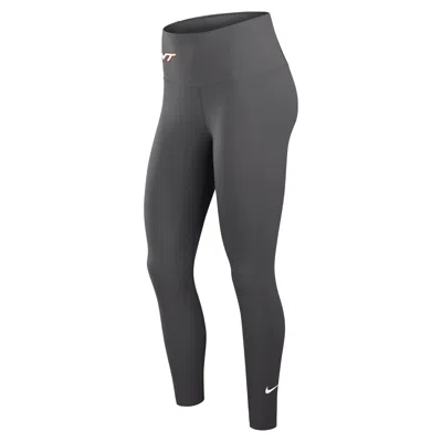 Nike Women's One (virginia Tech Hokies) Dri-fit High-rise Leggings In Brown