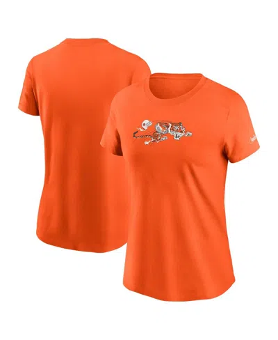 Nike Women's Orange Cincinnati Bengals Primary Logo T-shirt