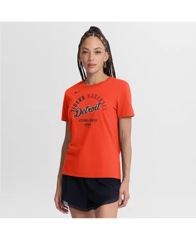 Nike Women's Orange Detroit Tigers Alternate Fashion T-shirt