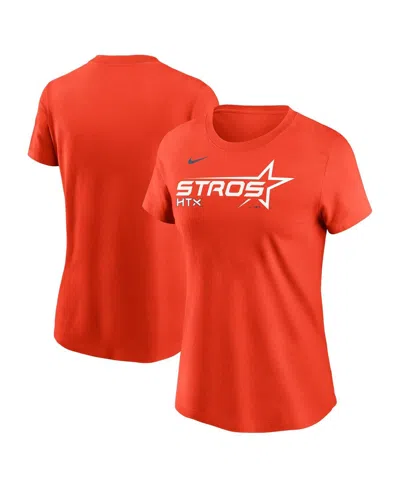 Nike Women's Orange Houston Astros 2025 City Connect Wordmark T-shirt