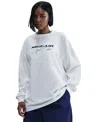 Nike Air Flight Club Oversize Long Sleeve Graphic T-shirt In White