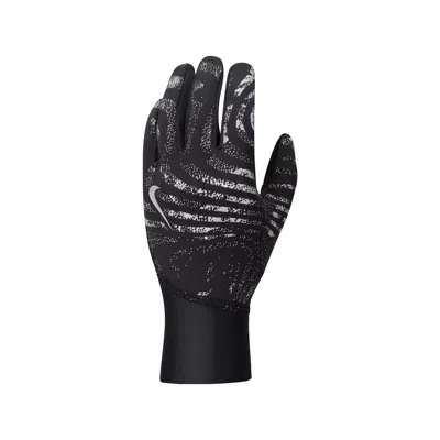 Nike Women's Pacer Therma-fit Reflective Running Gloves In Black