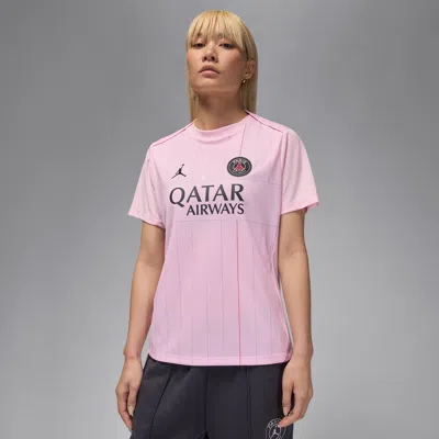Nike Women's Paris Saint-germain Academy Pro Fourth Jordan Dri-fit Soccer Pre-match Top In Pink