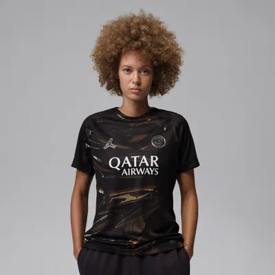Nike Women's Paris Saint-germain 2026 Stadium Night Edition Jordan Dri-fit Soccer Replica Jersey In Black