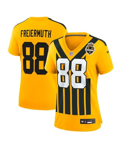 Nike Pat Freiermuth Gold Pittsburgh Steelers Alternate 1933 Throwback Game Jersey In Yellow