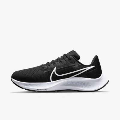 Nike Air Zoom Pegasus 38 Cw7358-002 Women Black White Low Top Running Shoes Gas9