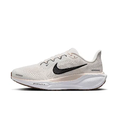Nike Women's Pegasus 41 Road Running Shoes (wide) In Sail/black/phantom/white 