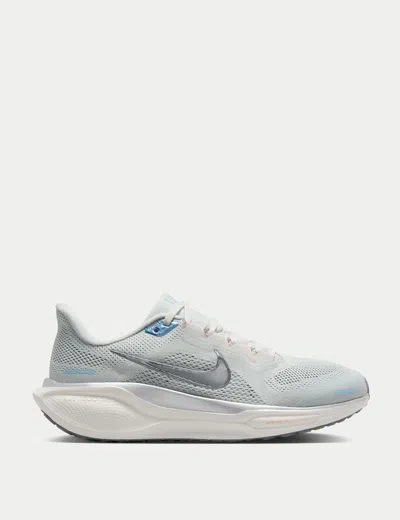 Nike Women's Pegasus 41 Shoes In Photon Dust/metallic Pewter/sail/echo Pink