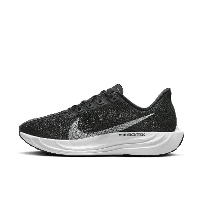 Nike Women's Pegasus Plus Road Running Shoes In Black/white/platinum
