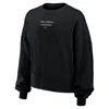 Nike Women's Phoenix Fleece Gymnastics Crew-neck Sweatshirt In Black