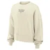 Nike Women's Phoenix Fleece Gymnastics Crew-neck Sweatshirt In White