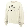 Nike Women's Phoenix Fleece Gymnastics Crew-neck Sweatshirt In White