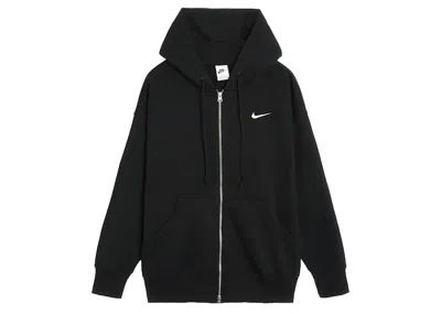Pre-owned Nike Women's Phoenix Fleece Oversized Fullzip Hoodie In Black