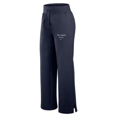 Nike Women's Phoenix Fleece Soccer Pants In Blue
