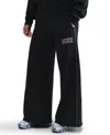 Nike Women's  Sportswear Phoenix Fleece Wide-leg Sweatpants In Black
