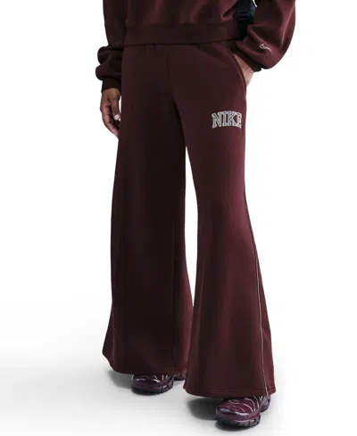NIKE WOMEN'S PHOENIX FLEECE WIDE-LEG SWEATPANTS