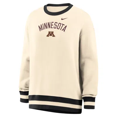 Nike Women's Phoenix (minnesota) Oversized Crew-neck Sweatshirt In Neutral