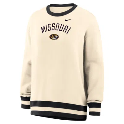Nike Women's Phoenix (missouri) Oversized Crew-neck Sweatshirt In Black