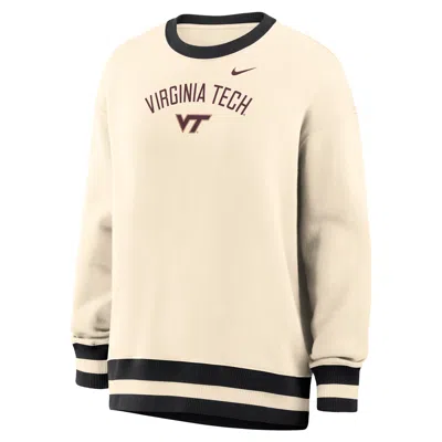 Nike Women's Phoenix (virginia Tech) Oversized Crew-neck Sweatshirt In Multi