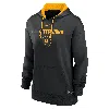 Nike Women's Pittsburgh Pirates Authentic Collection City Connect  Therma Mlb Pullover Hoodie In Black