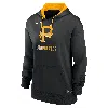 Nike Women's Pittsburgh Pirates Authentic Collection  Therma Mlb Pullover Hoodie In Black