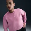 Nike Women's Prima Dri-fit Oversized Crew-neck Cropped Top In Pink