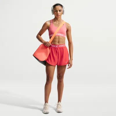 Nike Women's  Pro 2-in-1 Shorts In Red