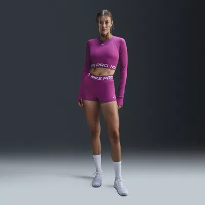 Nike Women's  Pro 3" Shorts In Purple