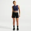 Nike Women's  Pro 365 5" Mid-rise Shorts In Blue