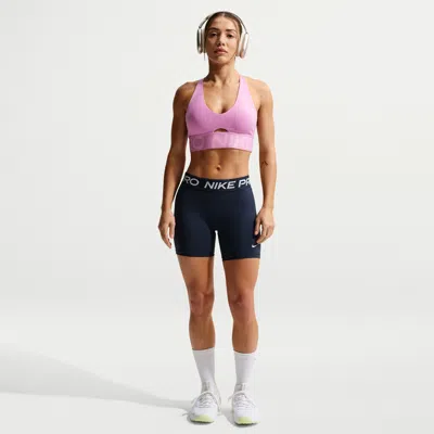 Nike Women's  Pro 365 5" Mid-rise Shorts In Blue