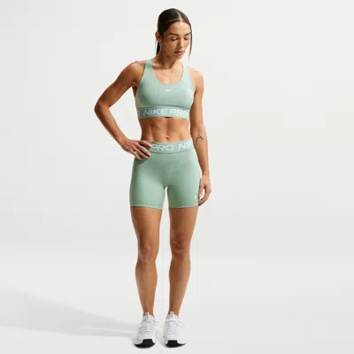 Nike Women's  Pro 365 5" Mid-rise Shorts In Green