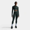 Nike Women's Pro 365 Dri-fit Cropped Long-sleeve T-shirt In Vintage Green