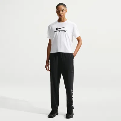 Nike Women's  Pro 365 Dri-fit Mid-rise Woven Pants In Black