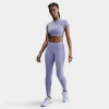 Nike Women's  Pro Mid-rise Mesh-paneled Leggings