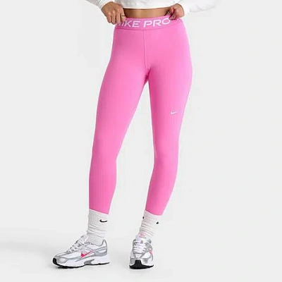 NIKE WOMEN'S PRO 365 HIGH-WAISTED 7/8 MESH PANEL LEGGINGS