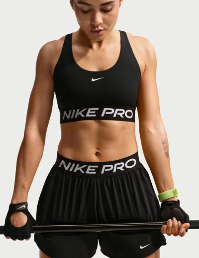 Nike Women's Pro 365 Light Support Sports Bra In Black